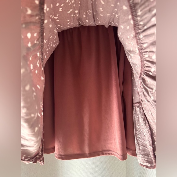 Altar'd State Long Sleeve Mini Dress Medium Boho Chic Cute Fall Outfit - Picture 9 of 9